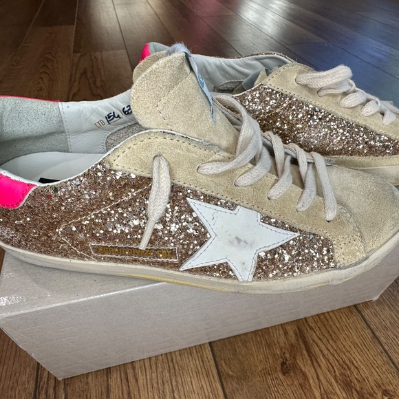 GOLDEN GOOSE Superstar Glitter Low-Top Sneakers - Picture 3 of 16